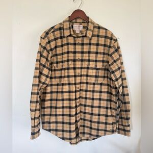 C.C. Filson Men’s Alaskan Guide Flannel Shirt, Large, Multicolor Plaid